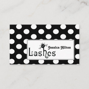 Professionell polka dots, kattutslag, logotyp visitkort