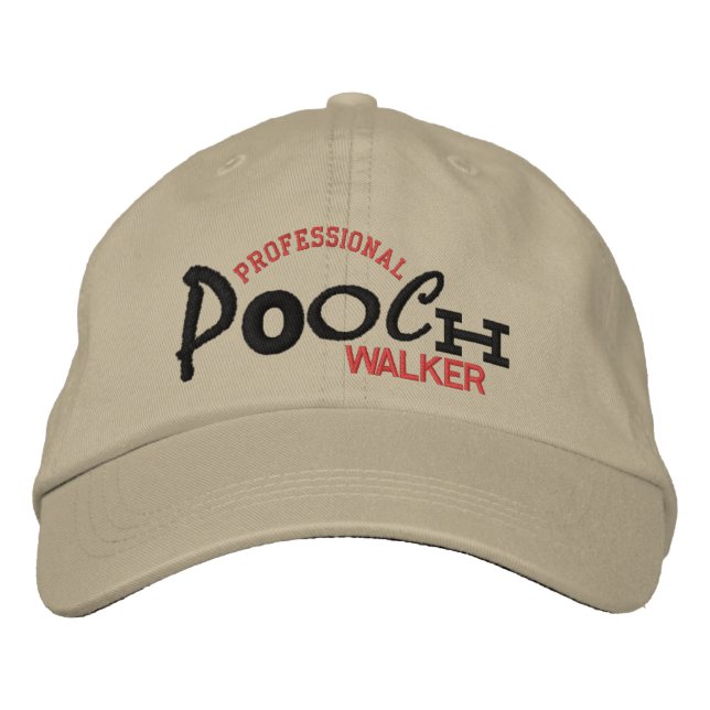 Professionell POOCH Walker Embroidery Hat Broderad Keps (Framsida)
