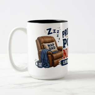 Professionell Power Napper Rolig Pappa Mugg