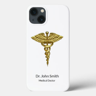 Professionell Precious Medical Guld Caduceus