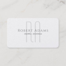 Professionell Premium Pearl och Grått Monogrammad