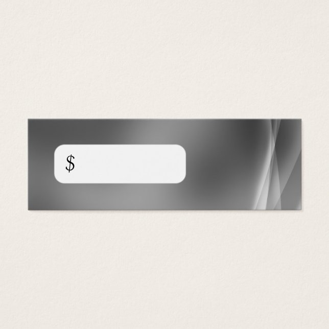 Professionell Pris Märkre Modern Abstrakt Grått Litet Visitkort (Framsidan)