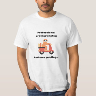 Professionell Procrastinator Costume Väntar T Shirt