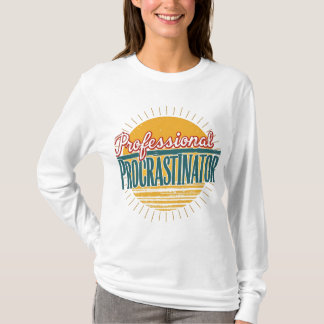 Professionell Procrastinator Retro T-Shirt - funny