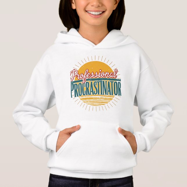 Professionell Procrastinator Retro T-Shirt - funny (Framsida)