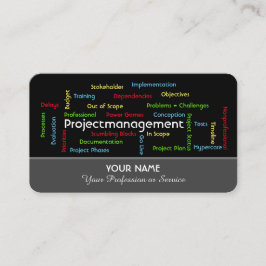 Professionell projektledning och konsulttjänster visitkort
