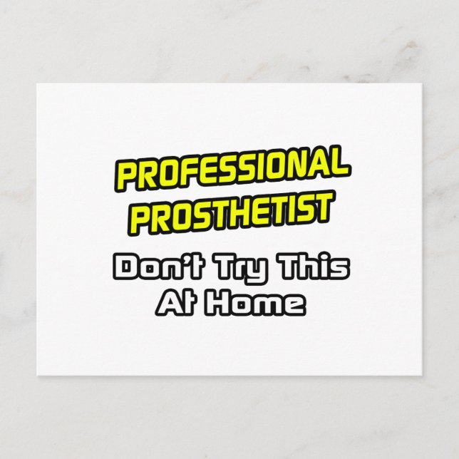 Professionell Prosthetist ... Joke Vykort (Framsida)