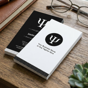 Professionell Psykolog - Psykologi Psi-symbol Visitkort
