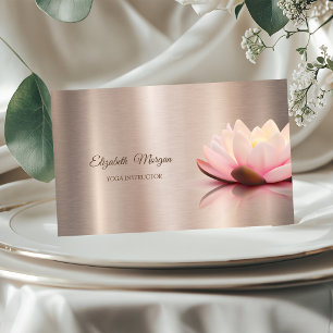 Professionell psykologterapeut, Lotus, Yoga Visitkort