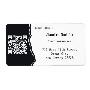 Professionell QR-Anpassningsbarnas fotoReturadress Fraktsedel