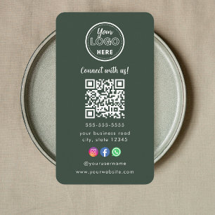 Professionell Qr Code Instagram Facebook Logotyp Visitkort