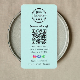 Professionell Qr Code Instagram Facebook Logotyp Visitkort