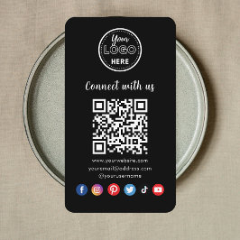 Professionell QR-kod Anslut med USA Social Media Visitkort