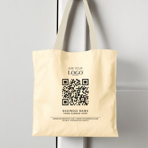 Professionell QR-kod för modern minimal Logotyp fö Tygkasse