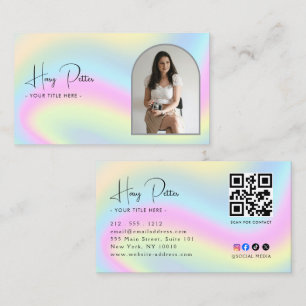 Professionell QR-kod Foto Visitkort