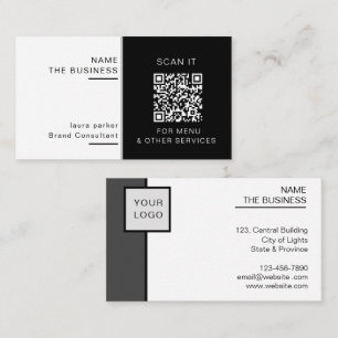 Professionell QR-kod Minimal Skannbar Kampanj  Visitkort