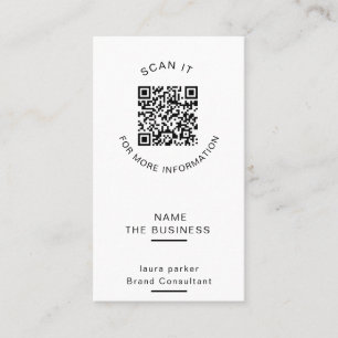 Professionell QR-kod Minimal Skannbar Kampanj  Visitkort