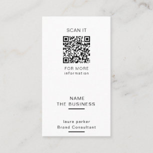 Professionell QR-kod Minimal Skannbar Kampanj  Visitkort