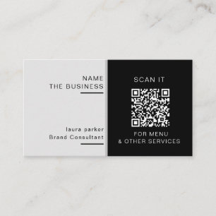 Professionell QR-kod Minimal Skannbar Kampanj  Visitkort