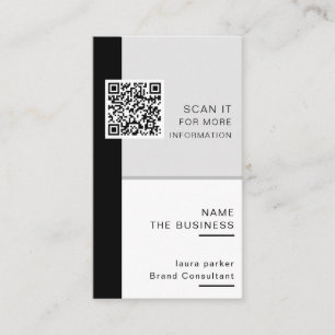 Professionell QR-kod Minimal Skannbar Promotion  Visitkort