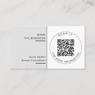 Professionell QR-kod Minimal Skannbar Promotion  Visitkort