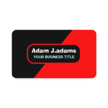 Professionell (QR-kod) Modern Bright Red & Black