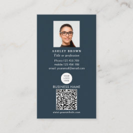 Professionell QR-kod Simple real gods-foto Busi Visitkort