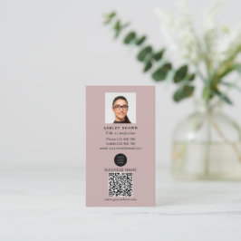 Professionell QR-kod Simple real gods-foto Busi Visitkort