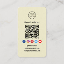 Professionell Qr-kod Social-media Anslut med oss
