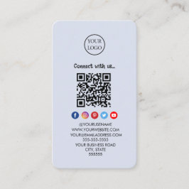 Professionell Qr-kod Social-media Anslut med oss Visitkort