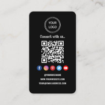 Professionell Qr-kod Social-media Anslut med oss