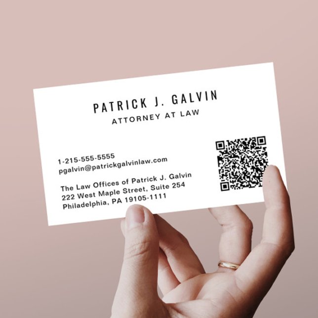 Professionell QR-kod Visitkort (Capture attention, make connections, and leave a lasting impression with our modern QR business card)