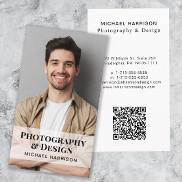 Professionell QR-kodfoto Visitkort
