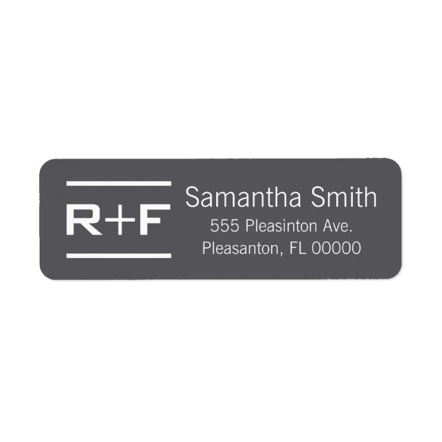 Professionell R+F-Returetiketter Returadress Etikett (Framsidan)