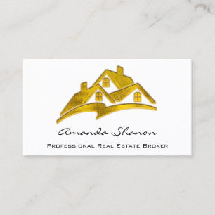 Professionell Real Gods Agent Broker Golden House Visitkort