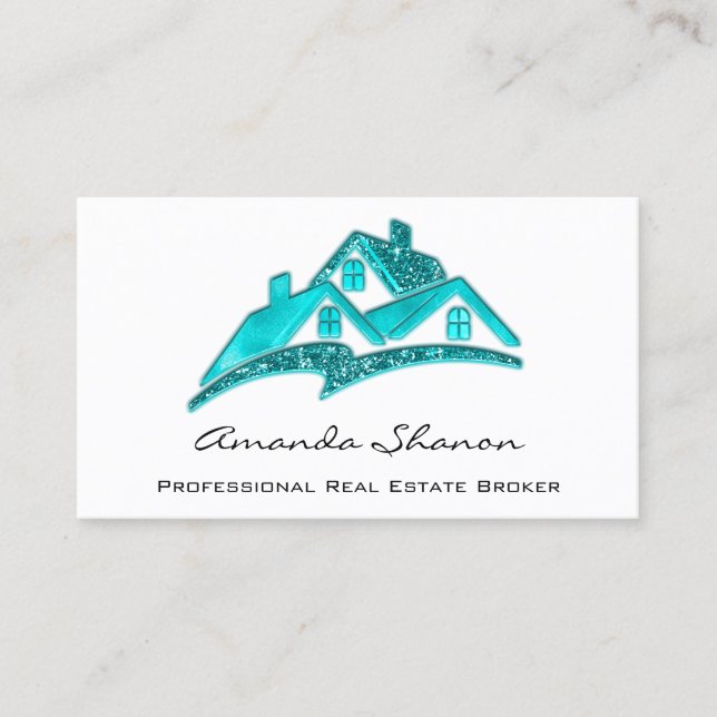 Professionell Real Gods Agent Broker Home Ocean Visitkort (Framsida)
