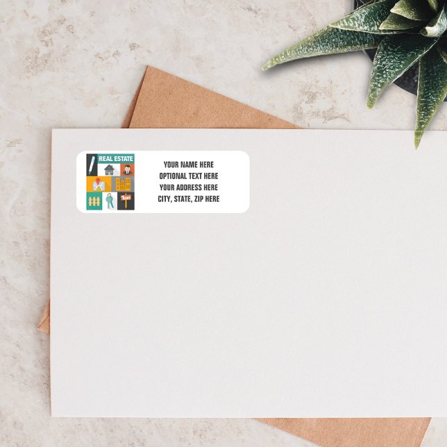 Professionell Real Gods Agent Returadress Etikett (Skapare uppladdad)