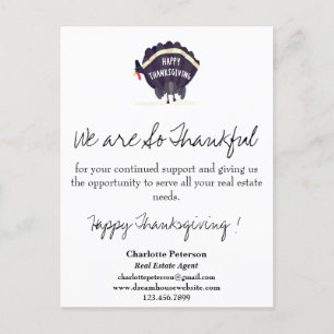 Professionell Real Gods Business Thanksgiving Helg Vykort
