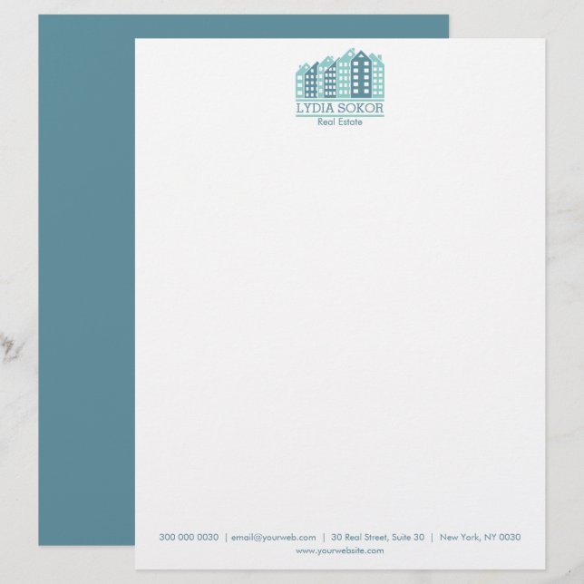 Professionell Real Gods Letterhead Brevhuvud (Fram/baksida)