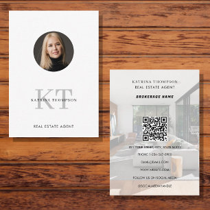 Professionell Real Gods Photo Realtor QR-kod Visitkort