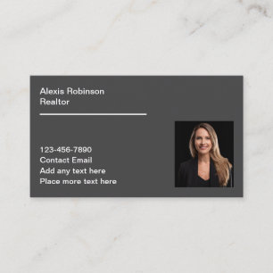 Professionell Realtor Photo Affärskort Nya Visitkort