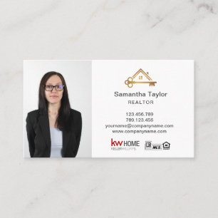Professionell Realtor Real Gods Lägg till bild Nyc Visitkort