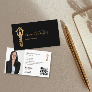 Professionell Realtor Real Gods Lägg till bild QR- Visitkort