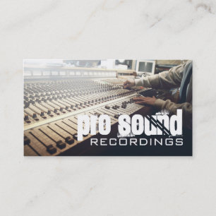 Professionell Recording Studio Music Artists Visitkort