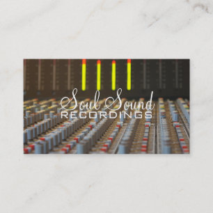 Professionell Recording Studio Music Artists Visitkort
