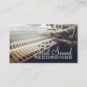 Professionell Recording Studio Music Artists Visitkort