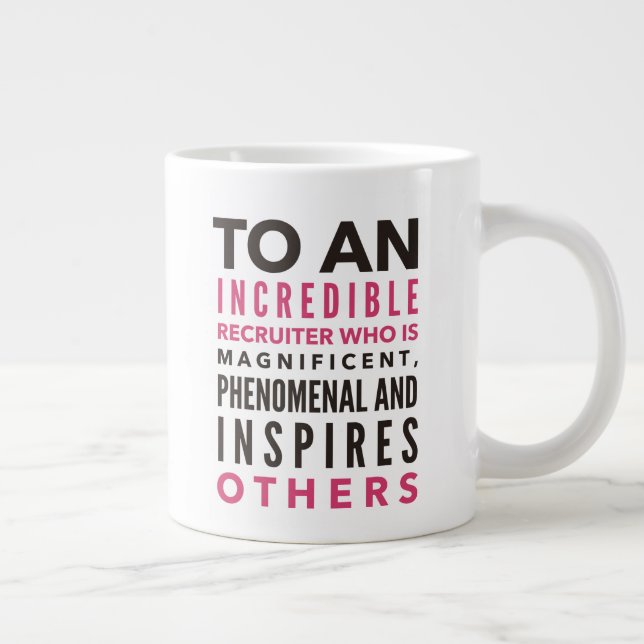 Professionell Recruiter Mugg Jumbo Mugg (Höger)