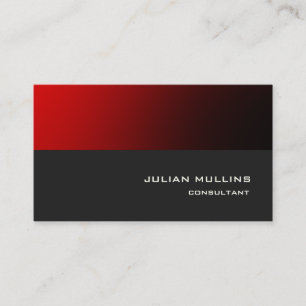 Professionell Red Grått Trendig Modern Elegant Visitkort