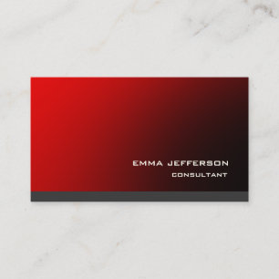 Professionell Red Grått Trendig Modern Impression Visitkort