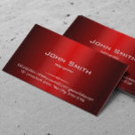 Professionell Red Metall tolk Affärskort Visitkort<br><div class="desc">Professionell Red Metall Interpreter Affärskort.</div>